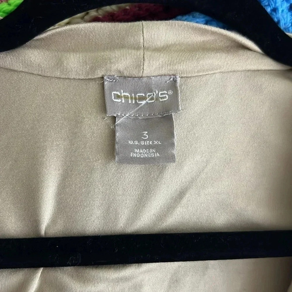 Chico’s neutral Cowl-Neck Top size XL (3) NWOT - Picture 4 of 5